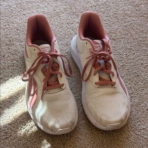 Reebok Women's White and Pink Athletic Shoes
